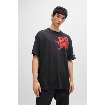 Visa Cash App RB pánské tričko oversize small logo black F1 Team 2024
