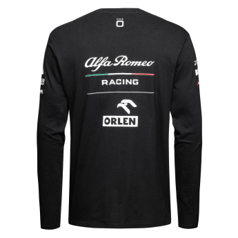 Alfa Romeo Racing pánské tričko s dlouhým rukávem official AR black F1 Team 2023