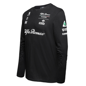 Alfa Romeo Racing pánské tričko s dlouhým rukávem official AR black F1 Team 2023
