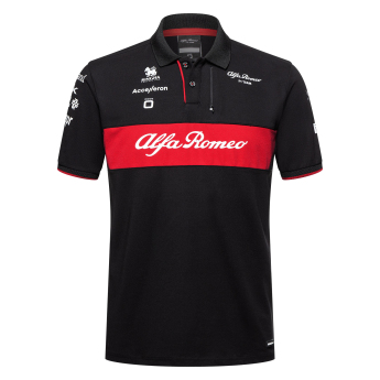 Alfa Romeo Racing pánské polo tričko official black uno F1 Team 2023
