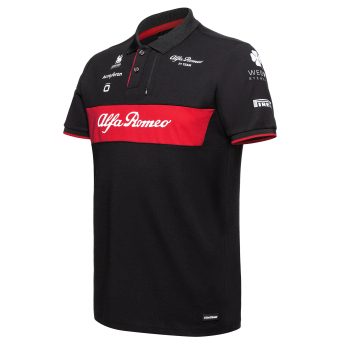 Alfa Romeo Racing pánské polo tričko official black uno F1 Team 2023