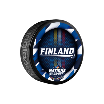 Hokejové reprezentace puk 4 Nations Face-Off Team Finland Souvenir Collectors