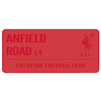 FC Liverpool cedule na zeď Red Street