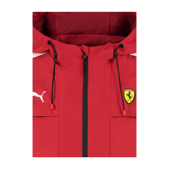 Ferrari pánská bunda s kapucí Rain red F1 Team 2025