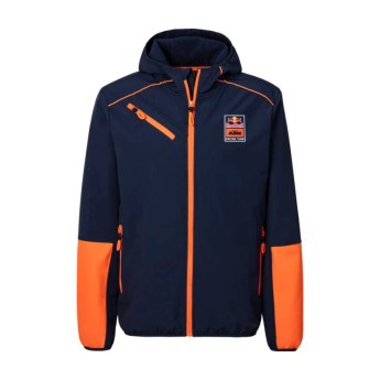 Red Bull KTM pánská bunda s kapucí Softshell Grid navy