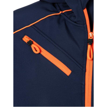 Red Bull KTM pánská bunda s kapucí Softshell Grid navy