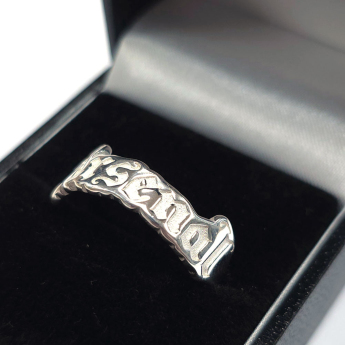 FC Arsenal prsten Sterling Silver Text Ring - Q