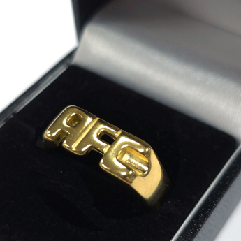 FC Arsenal prsten 18ct Gold Plated on Silver AFC Ring - T