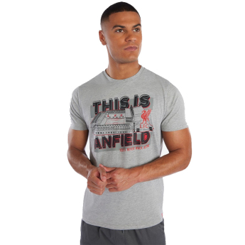 FC Liverpool pánské tričko Anfield YNWA grey