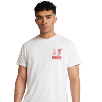 FC Liverpool pánské tričko Crest Col white