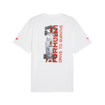 Formule 1 pánské tričko DTS Relaxed white F1 Team 2025
