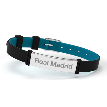 Real Madrid silikonový náramek fashion black