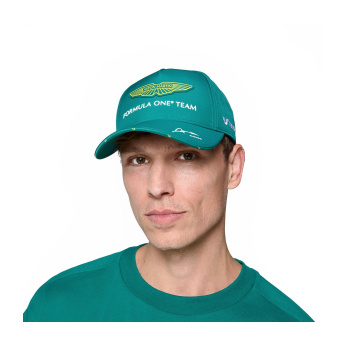 Aston Martin čepice baseballová kšiltovka Alonso official Teamline Replica green F1 Team 2025