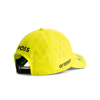Aston Martin čepice baseballová kšiltovka Alonso official Teamline Replica yellow F1 Team 2025