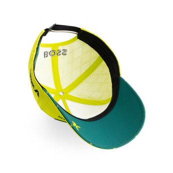 Aston Martin čepice baseballová kšiltovka Alonso official Teamline Replica yellow F1 Team 2025