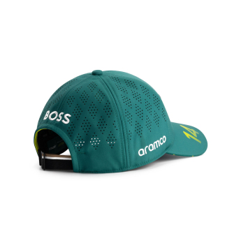 Aston Martin dětská čepice baseballová kšiltovka Alonso official Teamline Replica green F1 Team 2025