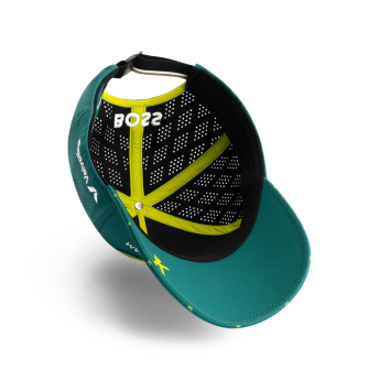 Aston Martin dětská čepice baseballová kšiltovka Alonso official Teamline Replica green F1 Team 2025