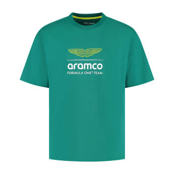 Aston Martin pánské tričko Large Logo green F1 Team 2025