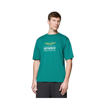 Aston Martin pánské tričko Large Logo green F1 Team 2025