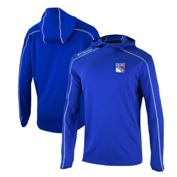 New York Rangers pánská mikina s kapucí Omni-Wick Shotgun Long Sleeve blue