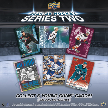 NHL boxy hokejové karty NHL 2024-25 Upper Deck Series 2 Blaster Box