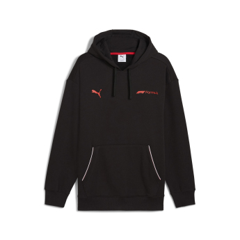 Formule 1 pánská mikina s kapucí Essential Relaxed Logo black F1 Team 2025