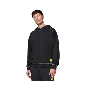 Aston Martin pánská mikina s kapucí Hoody black F1 Team 2025
