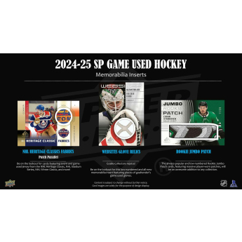 NHL boxy hokejové karty NHL 2024-25 Upper Deck SP Game Used Hobby Box