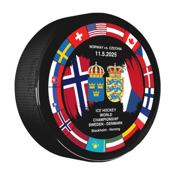Hokejové reprezentace puk Ice Hockey World Championship Sweden | Denmark MS 2025 Dueling 11.05.2025 Norway vs. Czechia