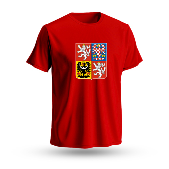 Hokejové reprezentace pánské tričko Czech republic National Emblem 2025 red
