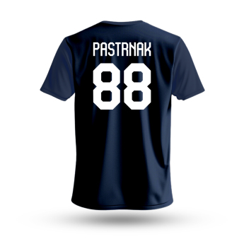 Hokejové reprezentace pánské tričko Czech republic David Pastrňák #88 National Emblem 2025 Navy