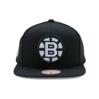 Boston Bruins čepice flat kšiltovka Evergreen Black White Snapback