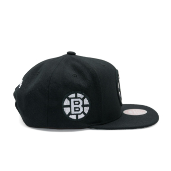 Boston Bruins čepice flat kšiltovka Evergreen Black White Snapback
