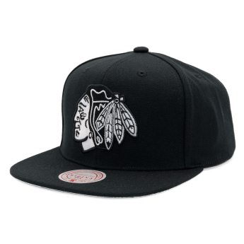 Chicago Blackhawks čepice flat kšiltovka Evergreen Black White Snapback