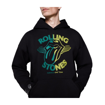 Aston Martin pánská mikina s kapucí Rolling Stones F1 Team 2025