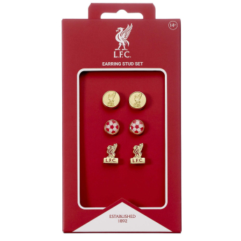 FC Liverpool sada náušnic three unique designs