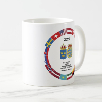 Hokejové reprezentace hrníček Ice Hockey World Championship Sweden | Denmark MS 2025