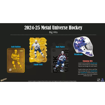 NHL boxy hokejové karty NHL 2024-25 Upper Deck Skybox Metal Universe Hobby Box