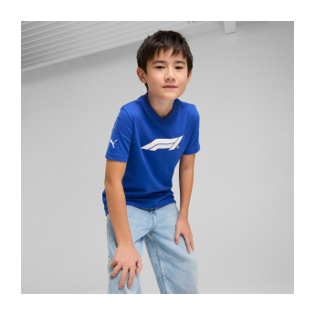 Formule 1 dětské tričko Logo blue F1 Team 2025