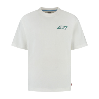 Formule 1 pánské tričko Legacy Graphic white F1 Team 2025