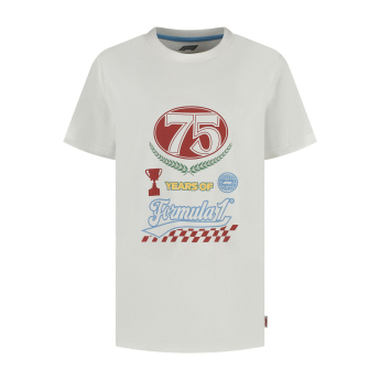 Formule 1 dětské tričko Legacy Graphic white F1 Team 2025