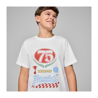Formule 1 dětské tričko Legacy Graphic white F1 Team 2025