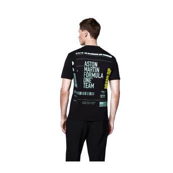 Aston Martin pánské tričko GP Miami black F1 Team 2025