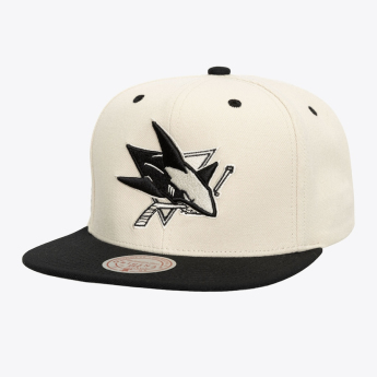 San Jose Sharks čepice flat kšiltovka Evergreen Cream Black Snapback