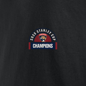 Florida Panthers pánské tričko 2025 Stanley Cup Champions Shine black