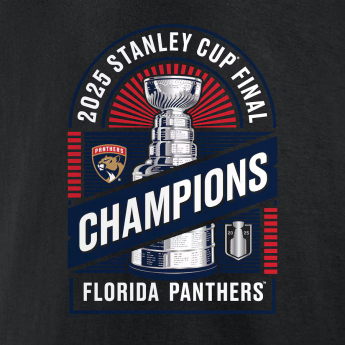 Florida Panthers pánské tričko 2025 Stanley Cup Champions Shine black