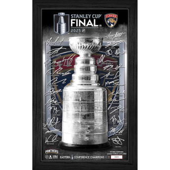 Florida Panthers obraz 2025 Stanley Cup Champions Framed Signature Trophy Print - Limited Edition of 5000
