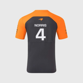 Mclaren Honda pánské tričko Lando Norris official Teamline Replica grey F1 Team 2025