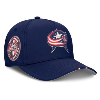 Columbus Blue Jackets čepice baseballová kšiltovka 2025 Draft Authentic Pro Structured Adjustable