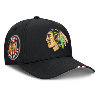 Chicago Blackhawks čepice baseballová kšiltovka 2025 Draft Authentic Pro Structured Adjustable